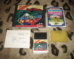 splatterhouse 1990 horror game pc engine cartridge hucard box manual