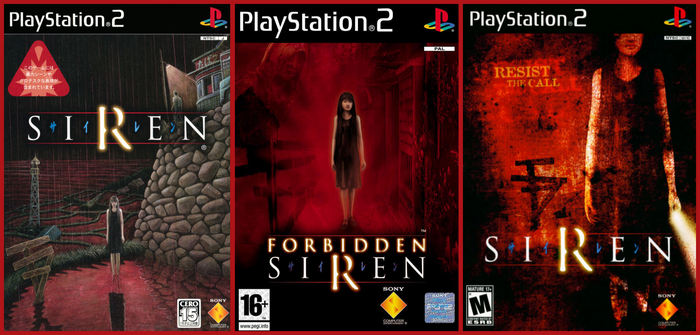 forbidden siren sony ps2 playstation horror game japanese english usa american european asian korean version difference